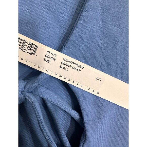 Susana Monaco NWT tie circle long sleeve top S - Picture 3 of 10